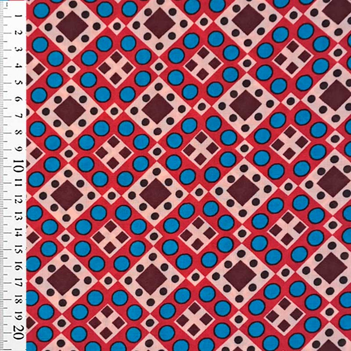 Fast viscose med geometrisk mønster