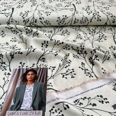 Fast viscose med små grene - KreStoffer