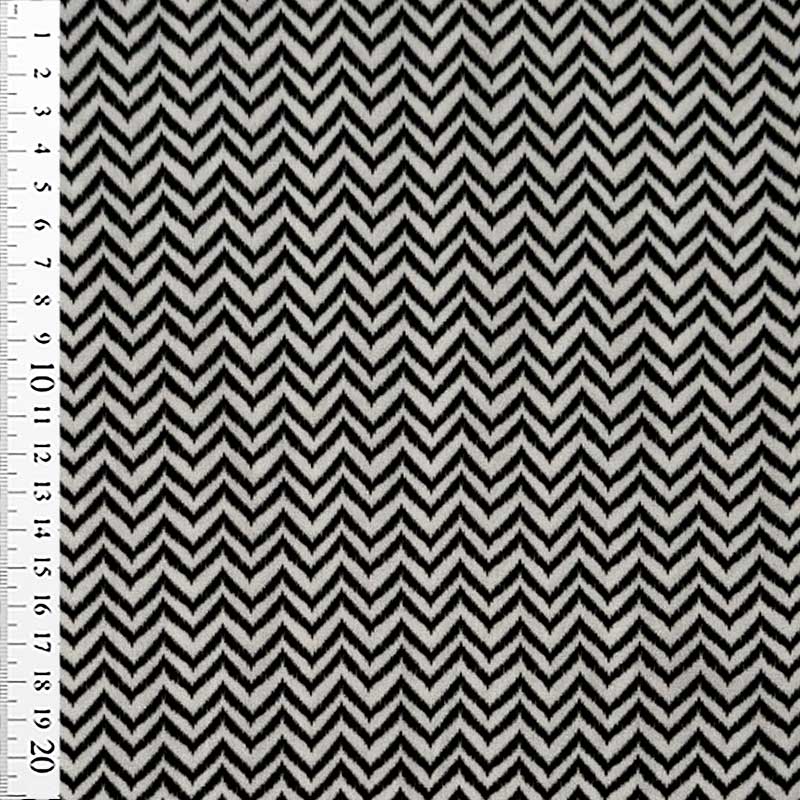 Fast viscose med småt zig zag mønster