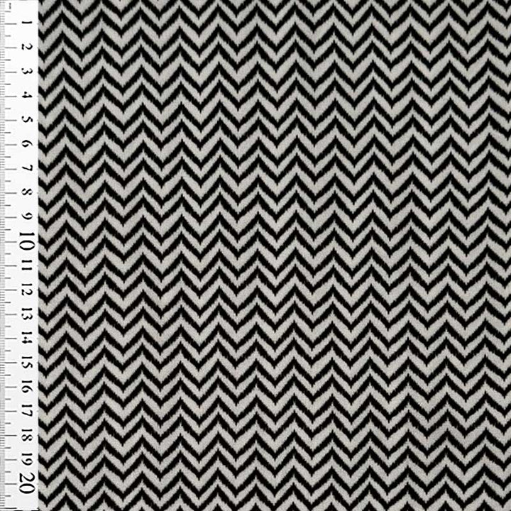 Fast viscose med småt zig zag mønster