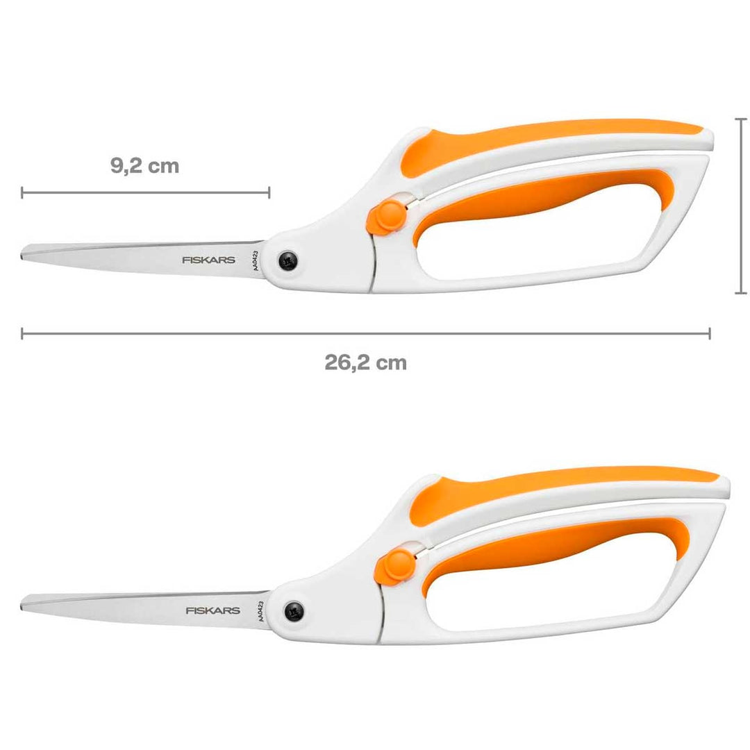 Fiskars Soft touch saks hvid 26 cm
