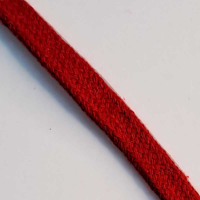 Fladt anorak bånd, rød - KreStoffer