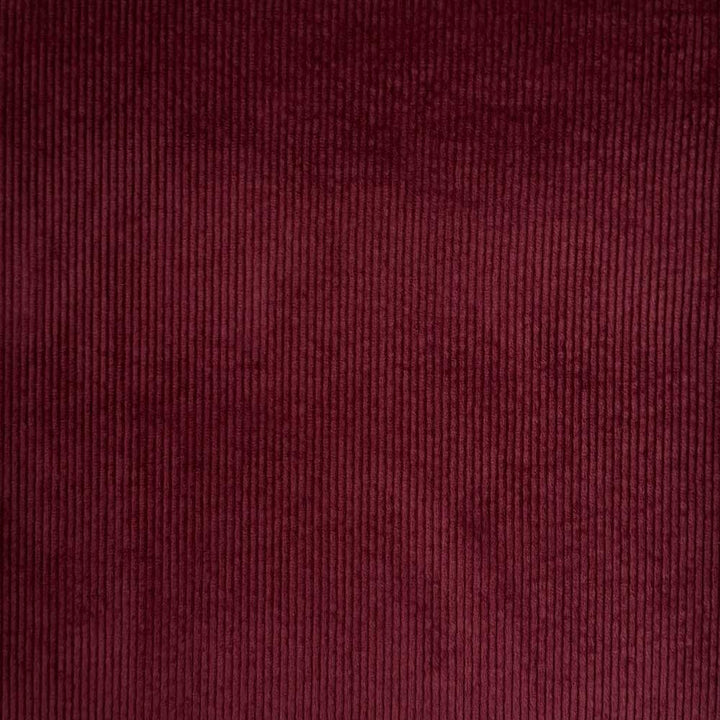 Bredriflet fløjl med stræk burgundy
