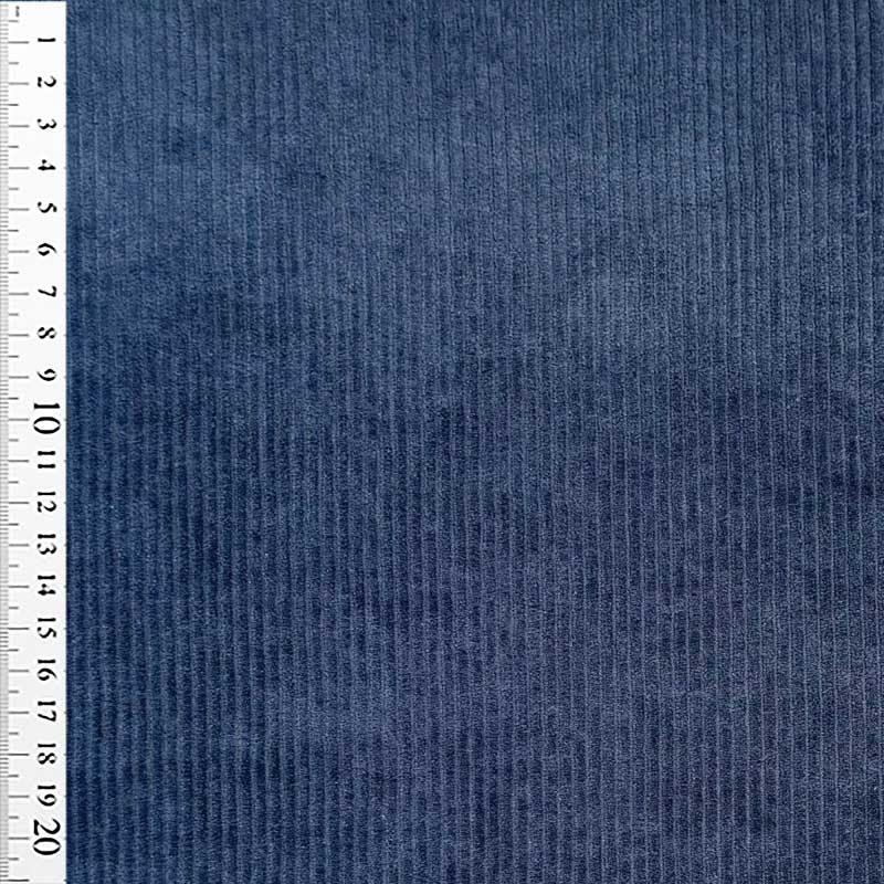 Fløjlsjersey jeansblå