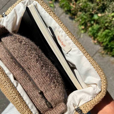 Ubleget foer til stor Juno Bag fra PetiteKnit