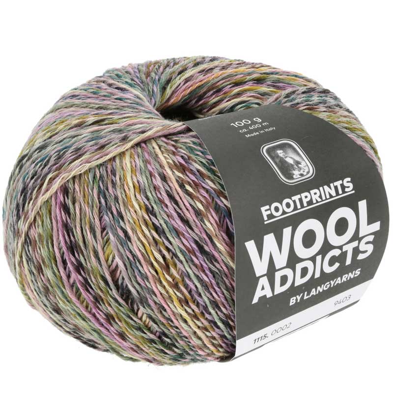 Footprints garn fra Lang Yarns Pastel mix
