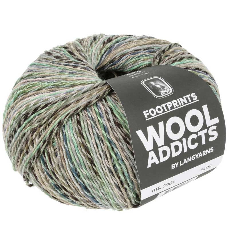 Footprints garn fra Lang Yarns Natur pastel mix