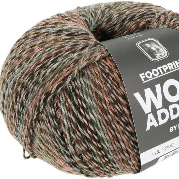 Footprints garn fra Lang Yarns Orange grøn
