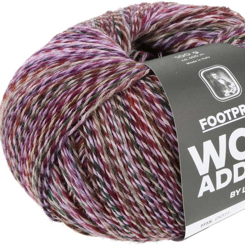 Footprints garn fra Lang Yarns Lilla mix