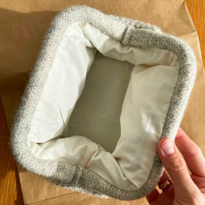 Frame til lille Clutch fra PetiteKnit
