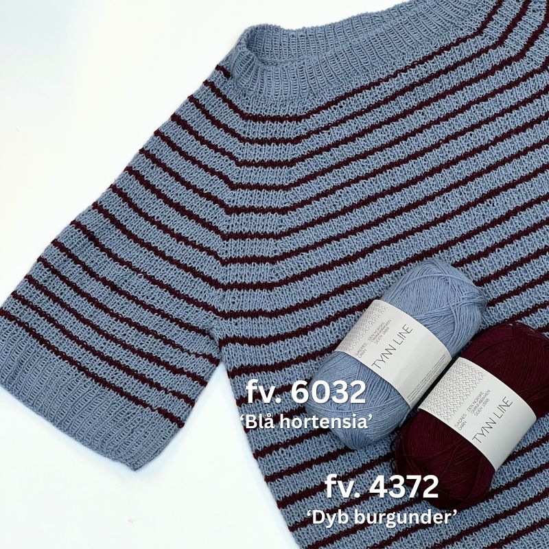 Strikkekit Friday Tee fra PetiteKnit i Tynd Line Garn
