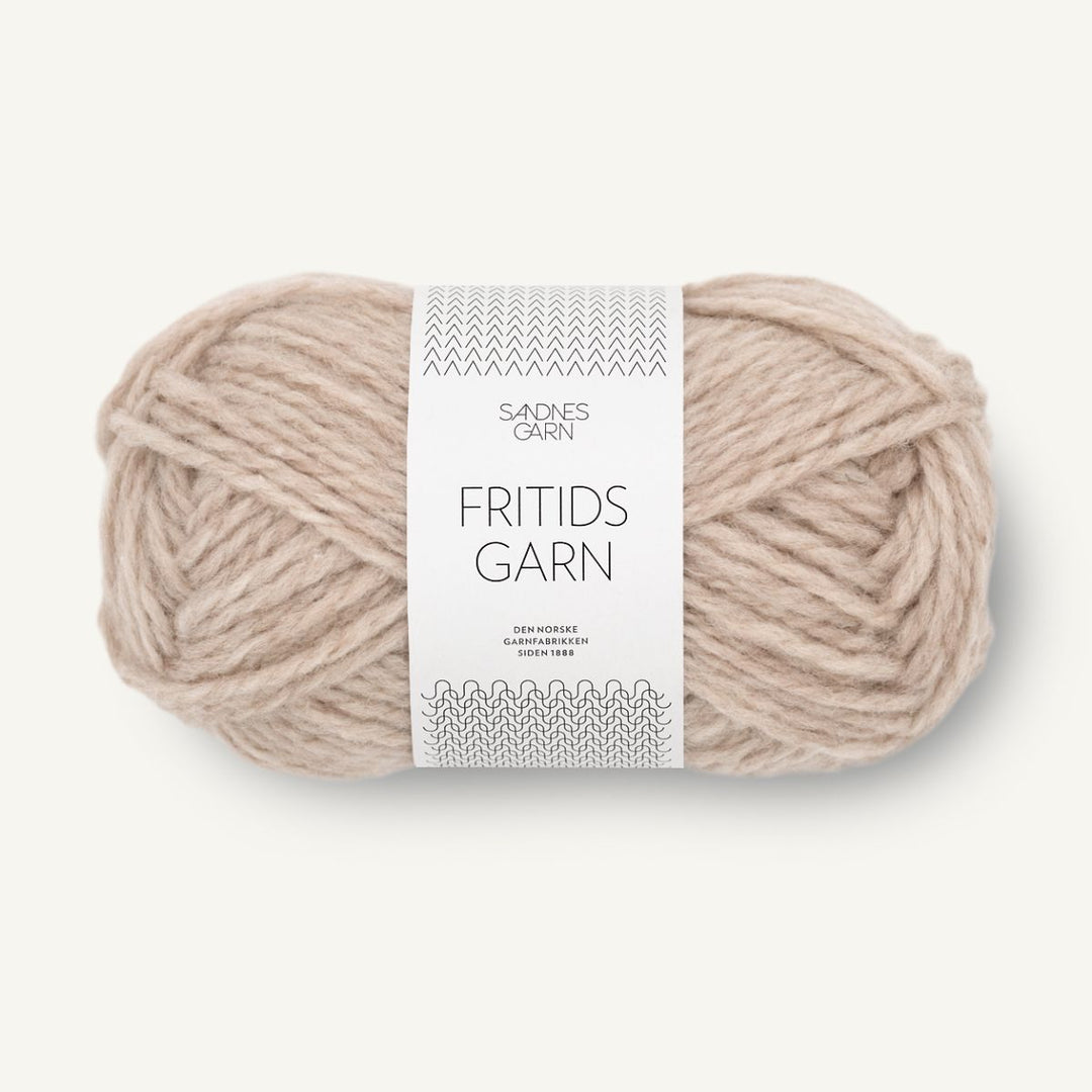 Fritidsgarn fra Sandnes Garn Lys beigemeleret