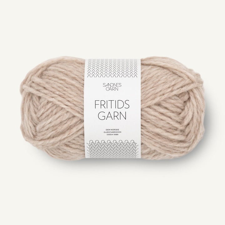 Fritidsgarn fra Sandnes Garn Lys beigemeleret