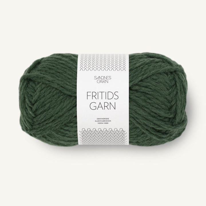 Fritidsgarn fra Sandnes Garn Mørk grøn