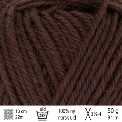 Peer Gynt garn fra Sandnes Garn Cacao nibs - PetiteKnit