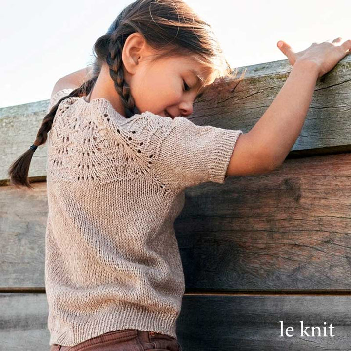 Garnpakke Lille Peacock Tee fra Le Knit i Line garn fra Sandnes