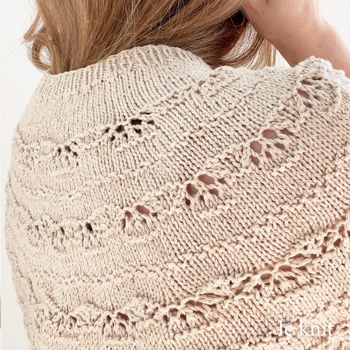Garnpakke Musling Tee bluse fra Le Knit i Line garn