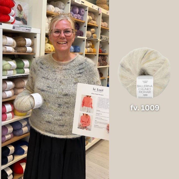 Plain Yoke sweater fra Le Knit (Opskrift i fysisk papirudgave)