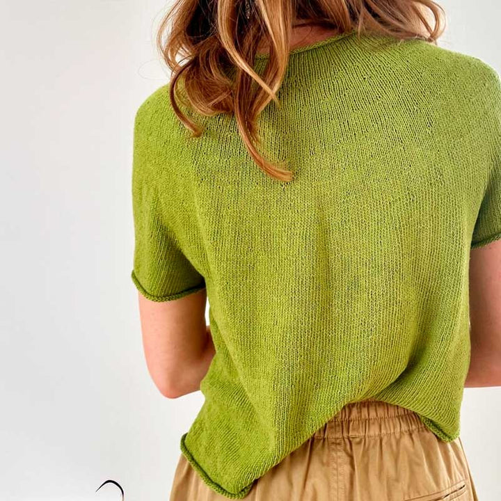 Garnpakke Plain Yoke Tee 28 fra Le Knit i Tynd Line garn