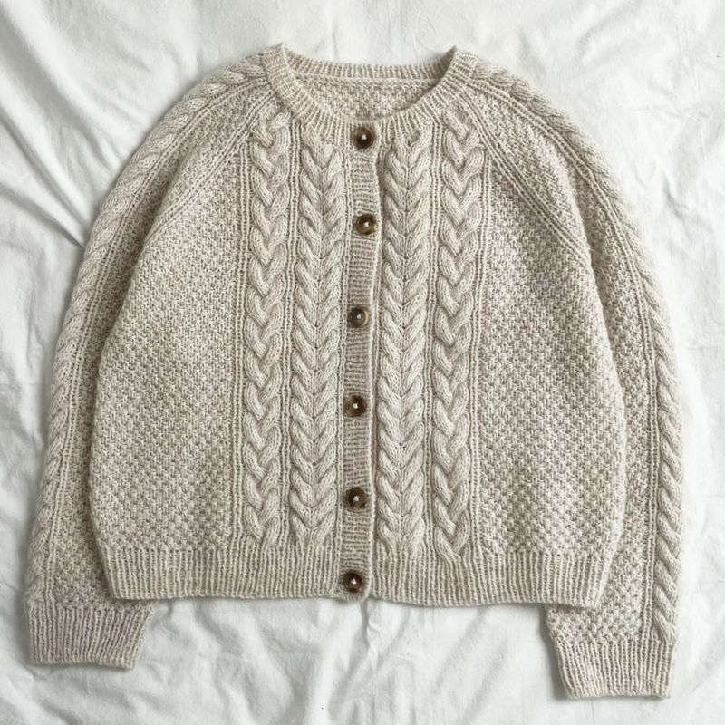 Garnpakke Siri Cardigan fra Le knit i KOS Garn fra Sandnes - KreStoffer