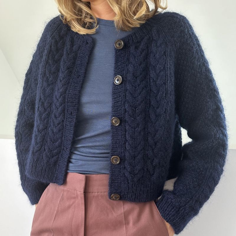 Garnpakke Siri Cardigan fra Le knit i KOS Garn fra Sandnes - KreStoffer