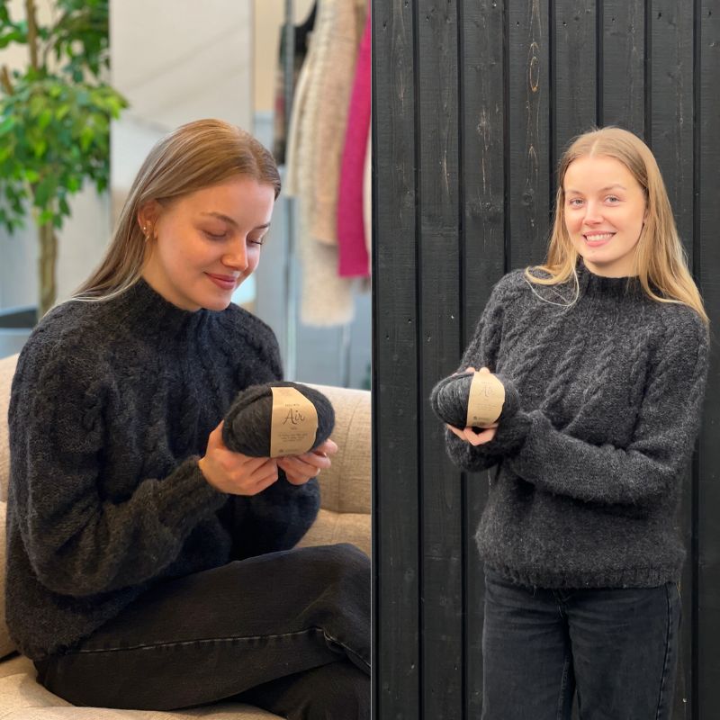 Garnpakke til Børsen Sweater i Air garn fra DROPS - KreStoffer