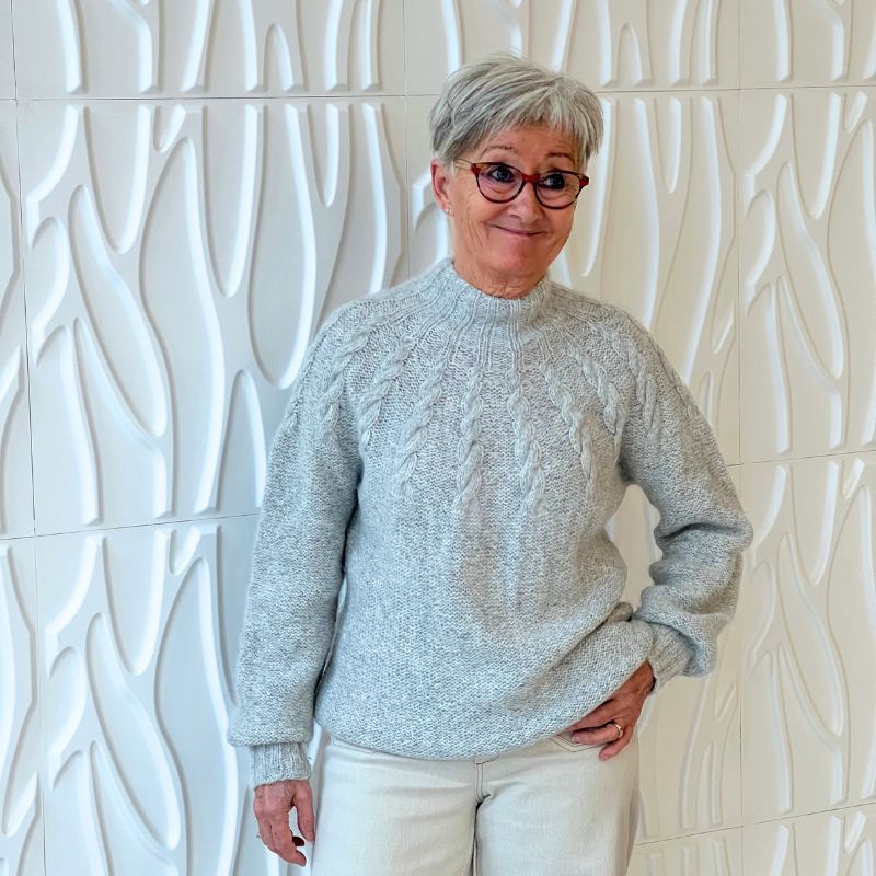 Garnpakke til Børsen Sweater i KOS garn fra Sandnes Garn - KreStoffer