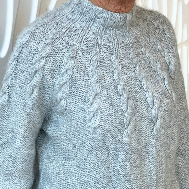 Garnpakke til Børsen Sweater i KOS garn fra Sandnes Garn - KreStoffer