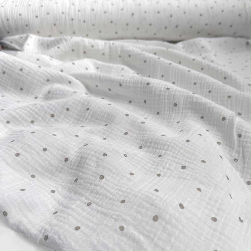 Gauze med Sweet Dreams, prik - KreStoffer