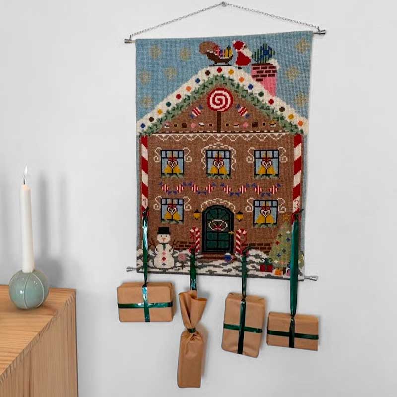 Broderikit Adventskalender 2039-7 fra Pomp Stitch