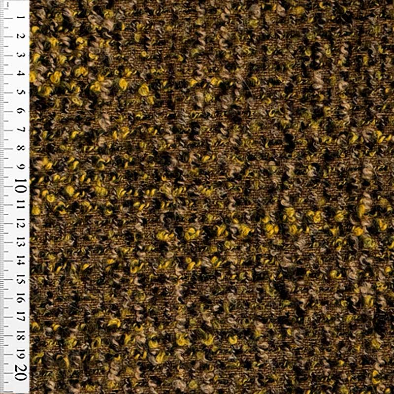 Groftvævet boucle med gnistre
