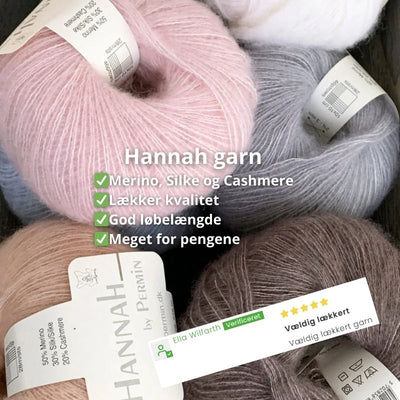 Strikkekit Vest med slids i halsen og bindebånd fra Permin