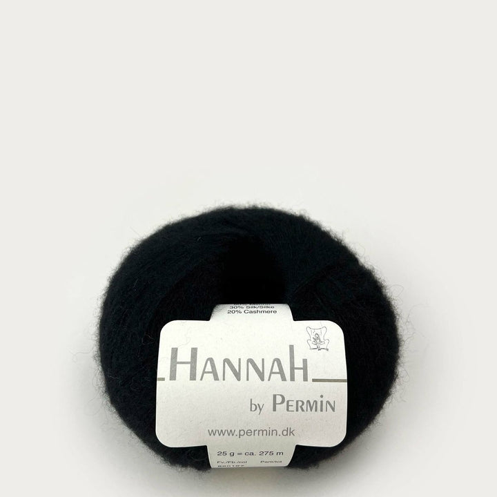Hannah garn fra Permin Sort