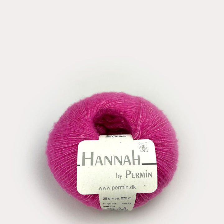 Hannah garn fra Permin Pink