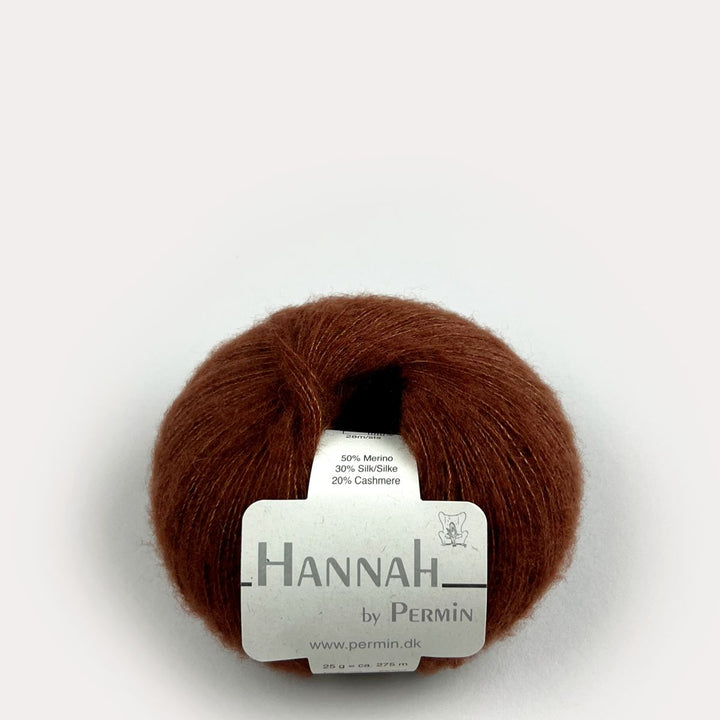 Hannah garn fra Permin Kakaobrun