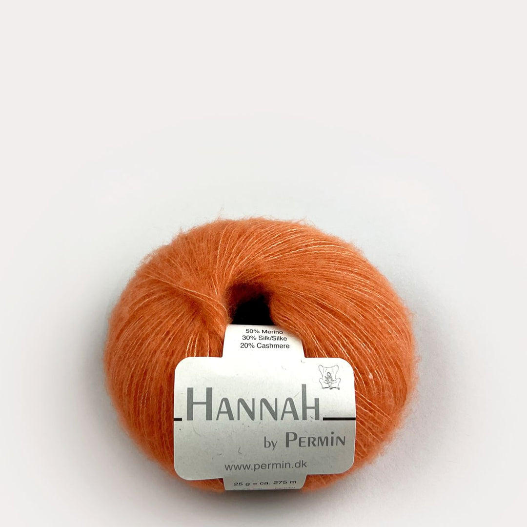 Hannah garn fra Permin Orange