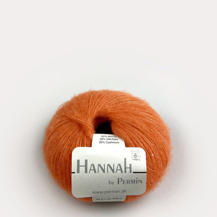 Hannah garn fra Permin Orange
