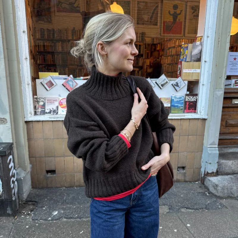 Hannah Sweater O-Neck fra PetiteKnit (Opskrift i fysisk papirudgave)