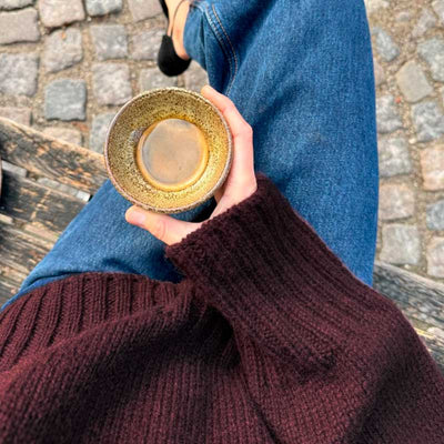 Strikkekit Hannah Sweater V-Neck fra PetiteKnit i Atlas garn