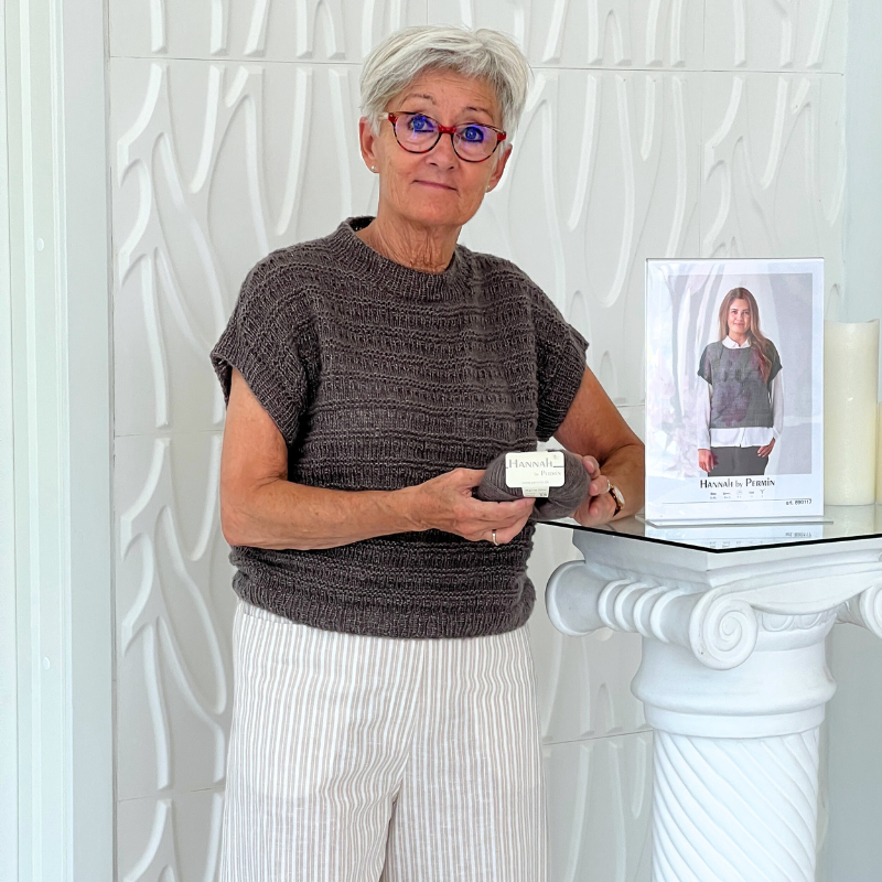Strikkekit Hannah T-shirt fra Permin
