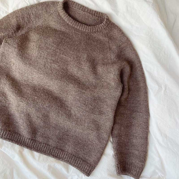Strikkekit Hanstholm sweater fra PetiteKnit i Peer Gynt garn