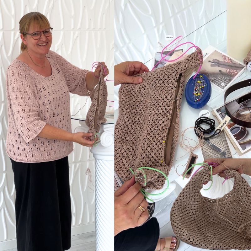 Strikkekit Juno Bag fra PetiteKnit i Crealino garn