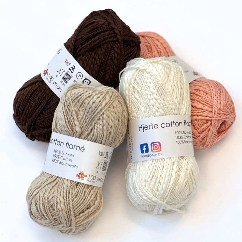 Hjerte Cotton Flame garn fra Hjertegarn