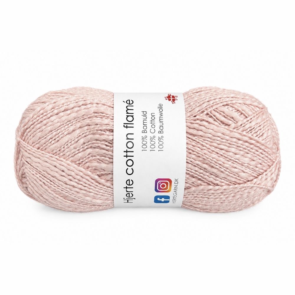 Hjerte Cotton Flamé fra Hjertegarn Pudder