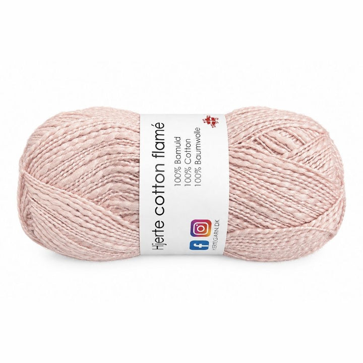 Hjerte Cotton Flamé fra Hjertegarn Pudder