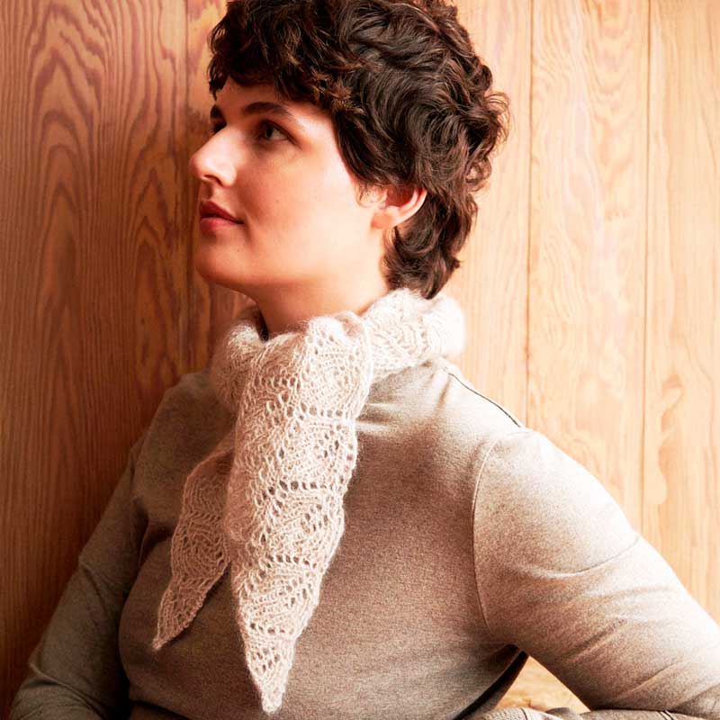 Hoja scarf fra Le Knit (Opskrift i fysisk papirudgave)