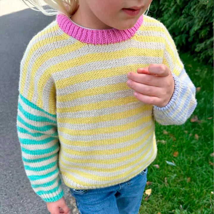 Strikkekit, Holger Sweater fra PetiteKnit i Peer Gynt garn fra Sandnes