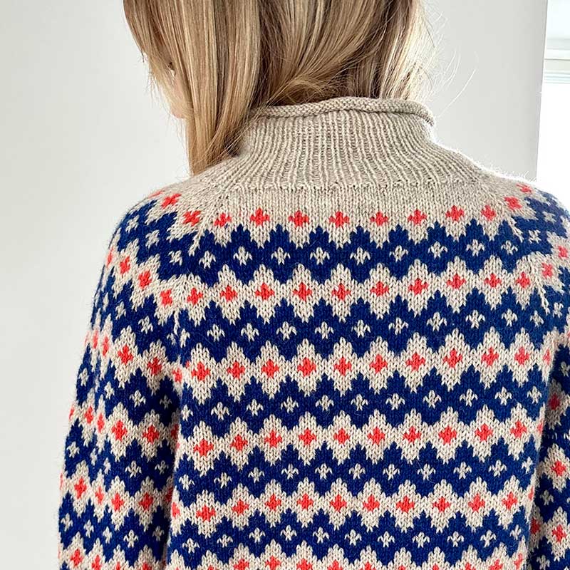 Strikkekit Inge Sweater fra Le knit i Peer Gynt