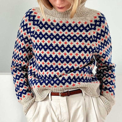 Strikkekit Inge Sweater fra Le knit i Peer Gynt