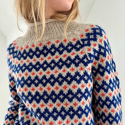 Strikkekit Inge Sweater fra Le knit i Peer Gynt